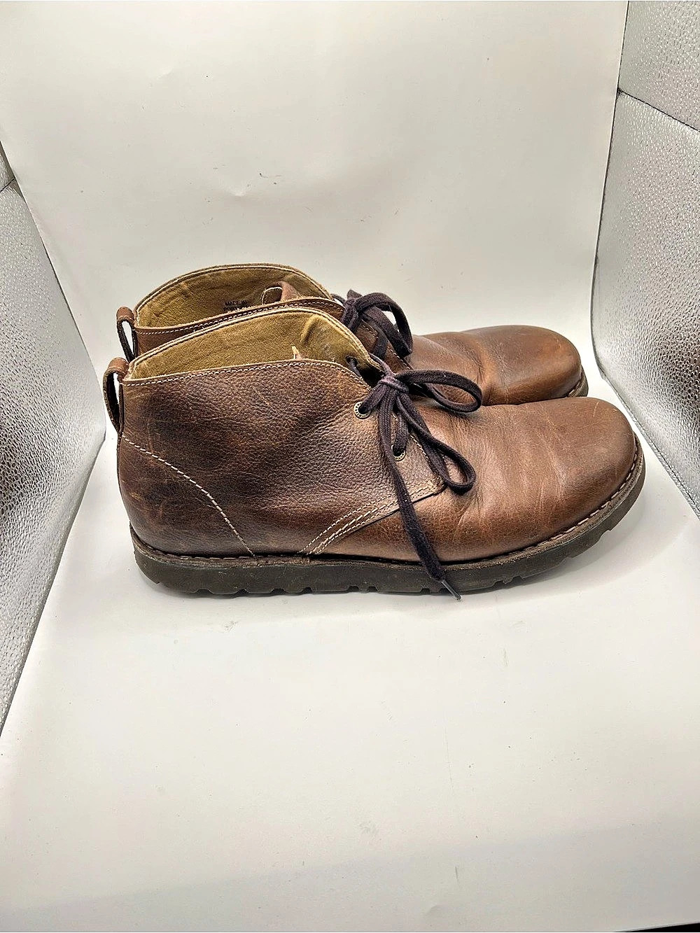 Birkenstock Dundee Chukka Boots Brown Leather Ankle Boots US 8-8.5
